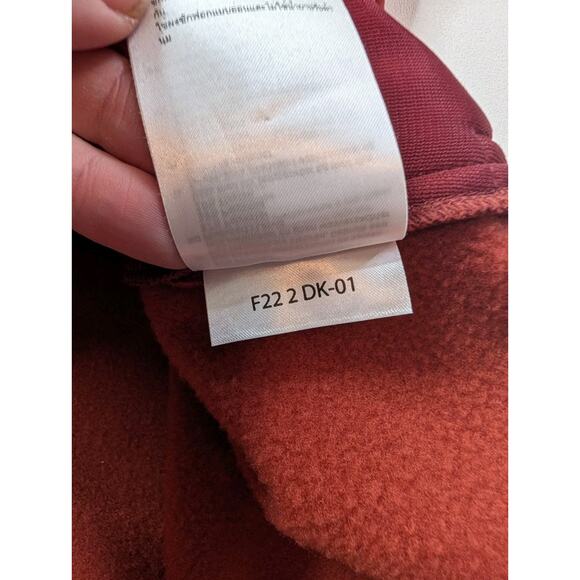 Houdini Power Fleece Hoodie Womens Large Brick Red Thumb Hole Sleeve Full Zipper - Picture 10 of 15